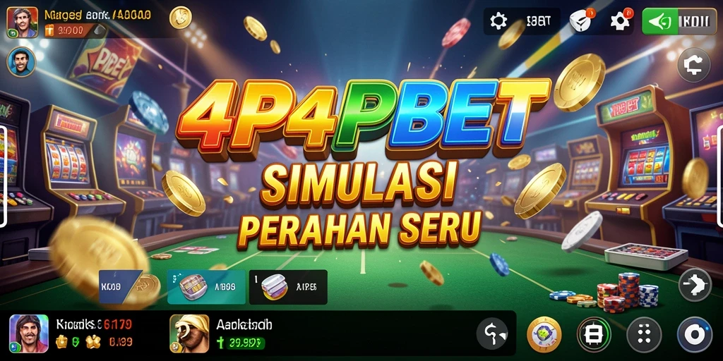 Tampilan gameplay mendebarkan dari 4P4PBET dalam simulasi taruhan.
