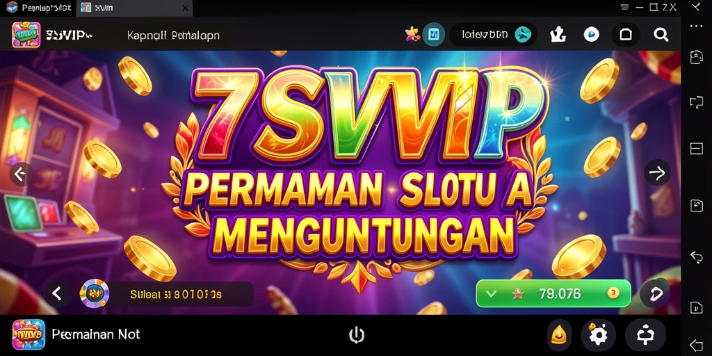 Tampilan gameplay <strong>7SVIP</strong> yang menarik dengan berbagai mesin slot dan fitur bonus.