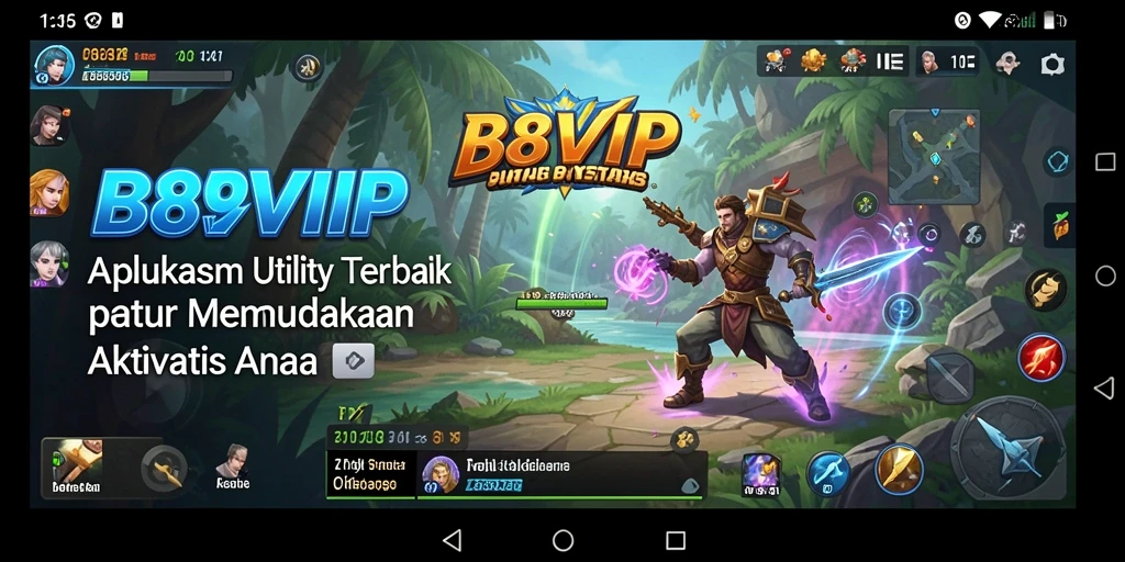 Tampilan antarmuka B8VIP yang user-friendly dan menarik.