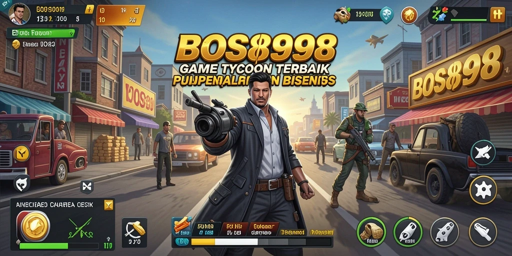 Tangkapan layar gameplay BOS898 menampilkan momen seru pengelolaan bisnis.