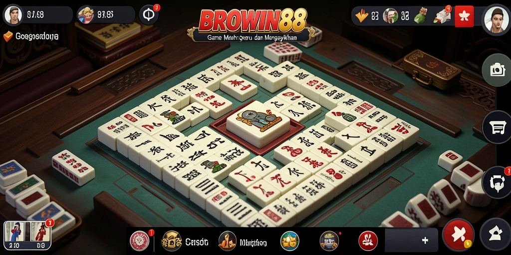 Gambar menampilkan gameplay Mahjong yang menegangkan dan penuh strategi.