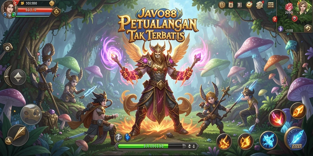 Tangkapan layar menunjukkan aksi pertarungan seru di JAVO88.