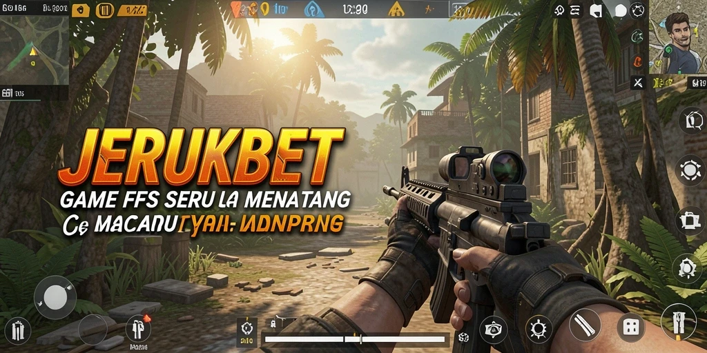 Tampilan gameplay intens dalam JERUKBET saat pertarungan berlangsung.