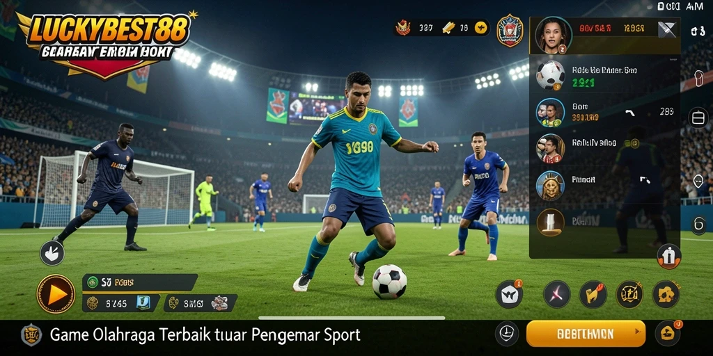 Screenshot gameplay menarik LUCKYBEST88 dalam aksi olahraga.