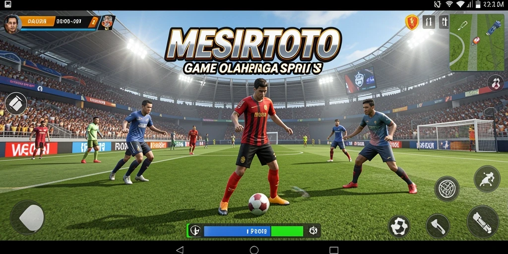 Tampilan menarik dari gameplay <strong>MESIRTOTO</strong> yang penuh aksi olahraga.