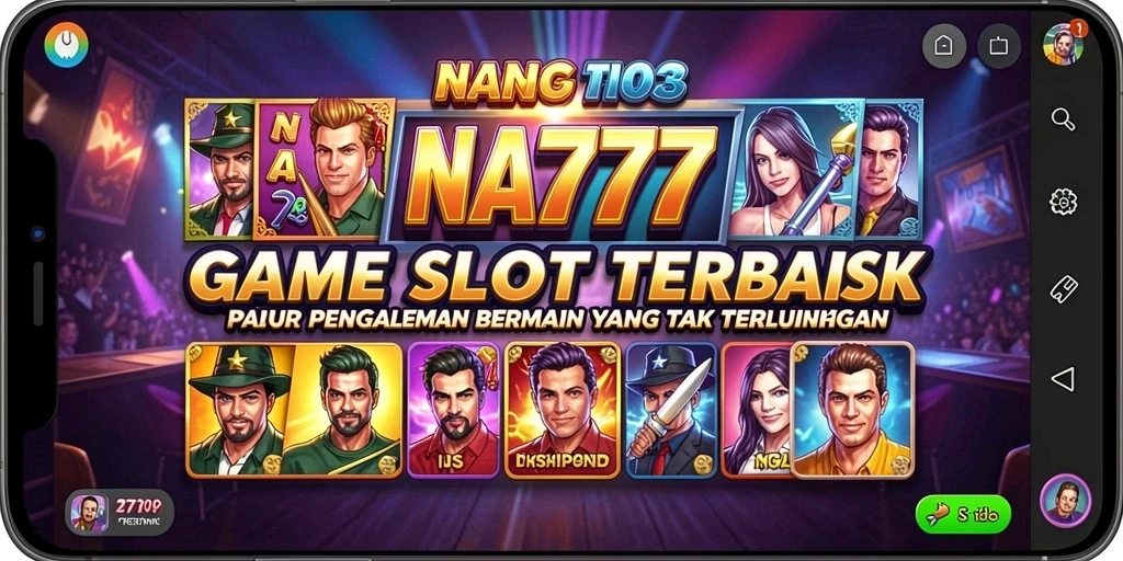 Screenshot gameplay NA777 menampilkan slot yang menarik dan animasi yang dinamis.