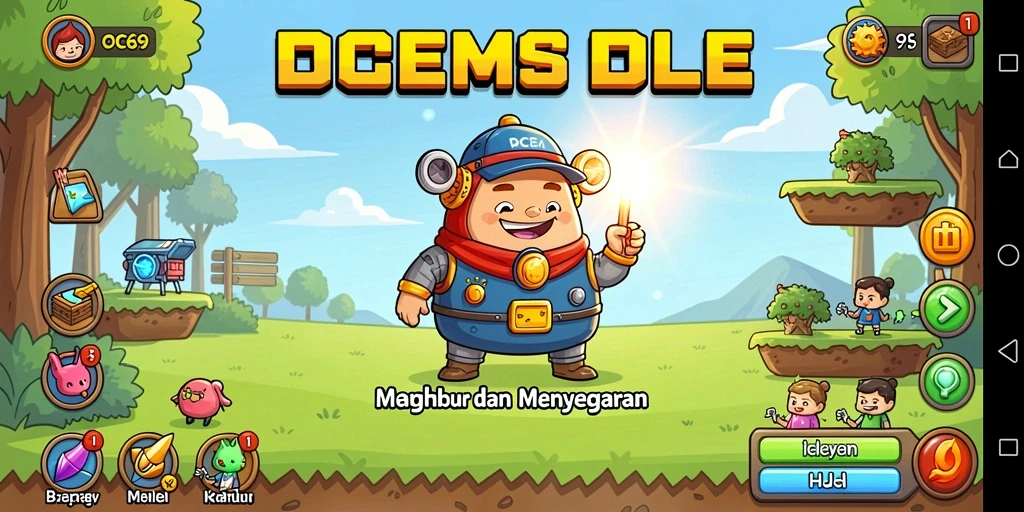 Tampilan menarik OCE69 dengan berbagai elemen Idle yang menyenangkan.