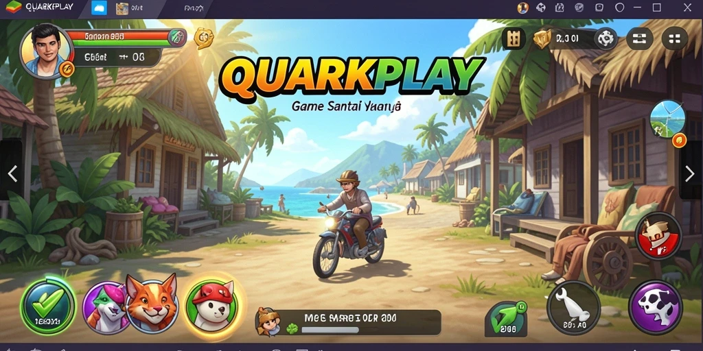 Tampilan gameplay seru dan interaktif dari QUARKPLAY.