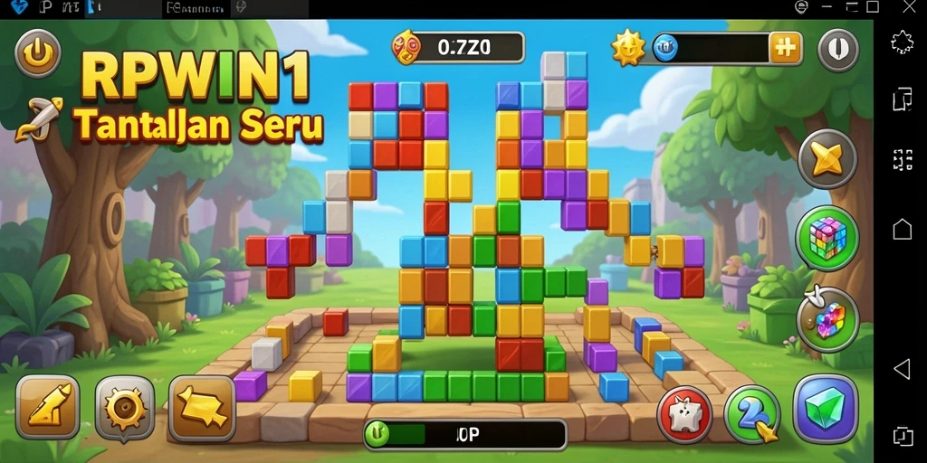 Tampilan gameplay seru dengan berbagai tantangan Puzzle yang menantang.