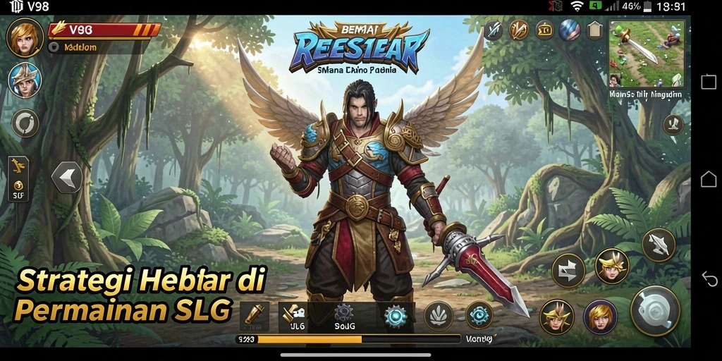 Tampilan gameplay V98 dengan strategi yang mendebarkan.