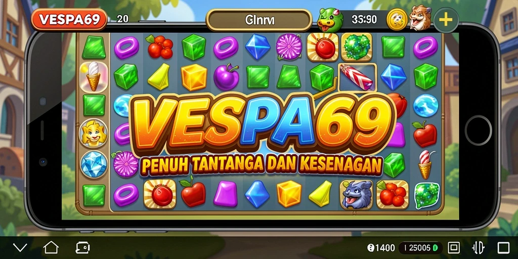Gameplay VESPA69 yang mendebarkan dan penuh warna.
