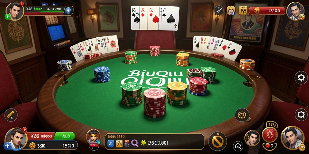 Tampilan gameplay X88 dengan suasana QiuQiu yang seru.